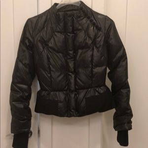 BCBG Peplum Puffer jacket